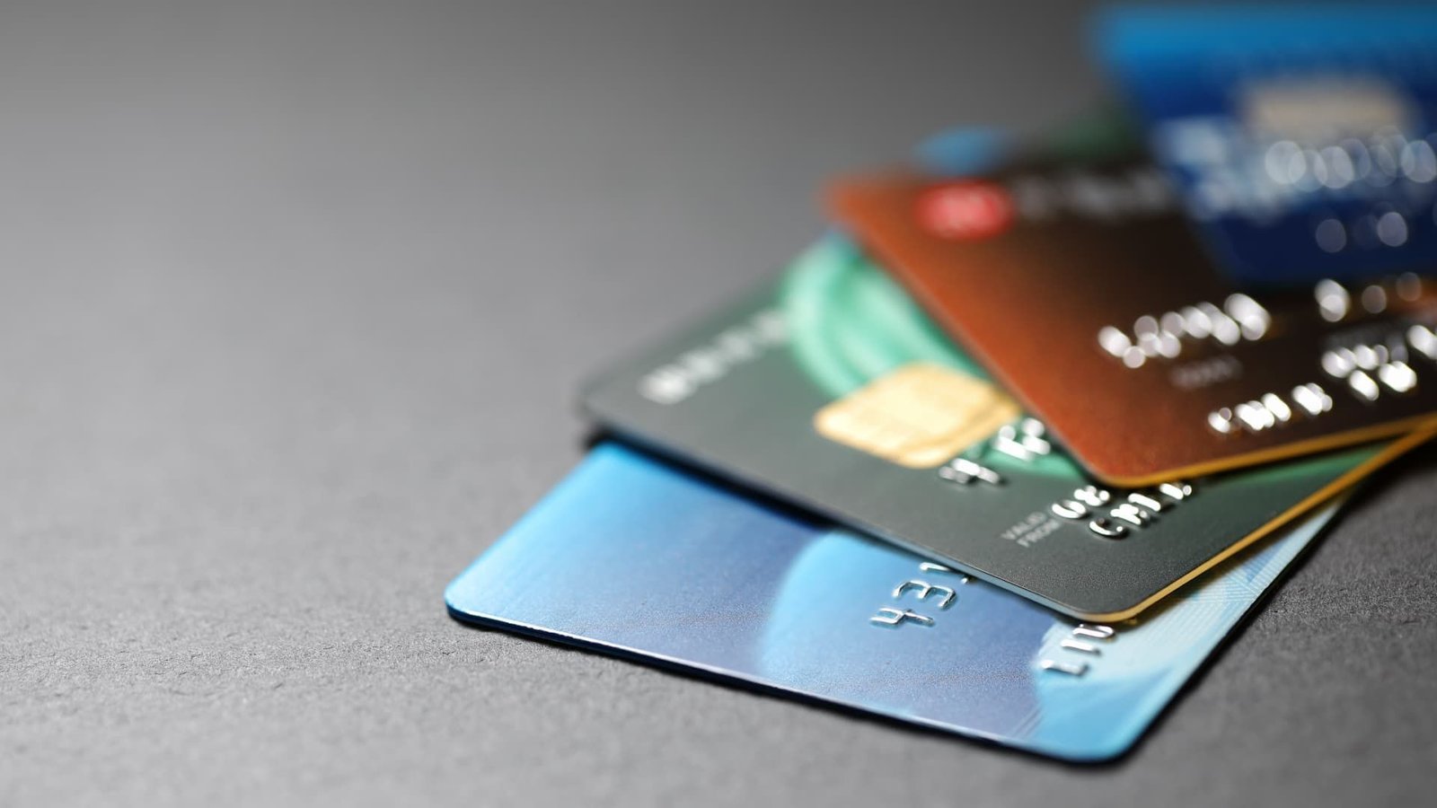 An Image of different types of Credit Cards 